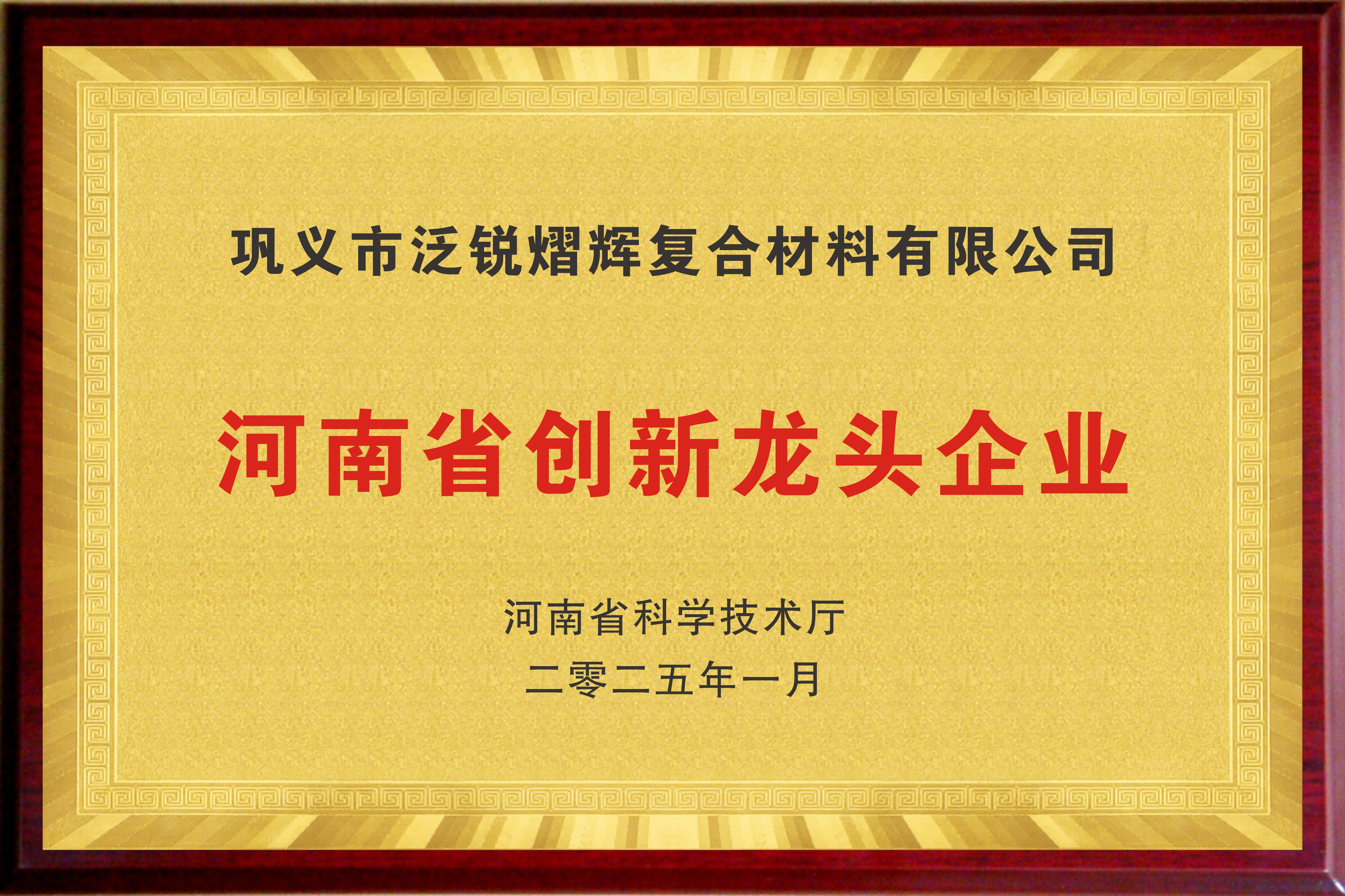  河南省創新龍頭企業